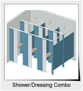 Shower/Dressing Combo