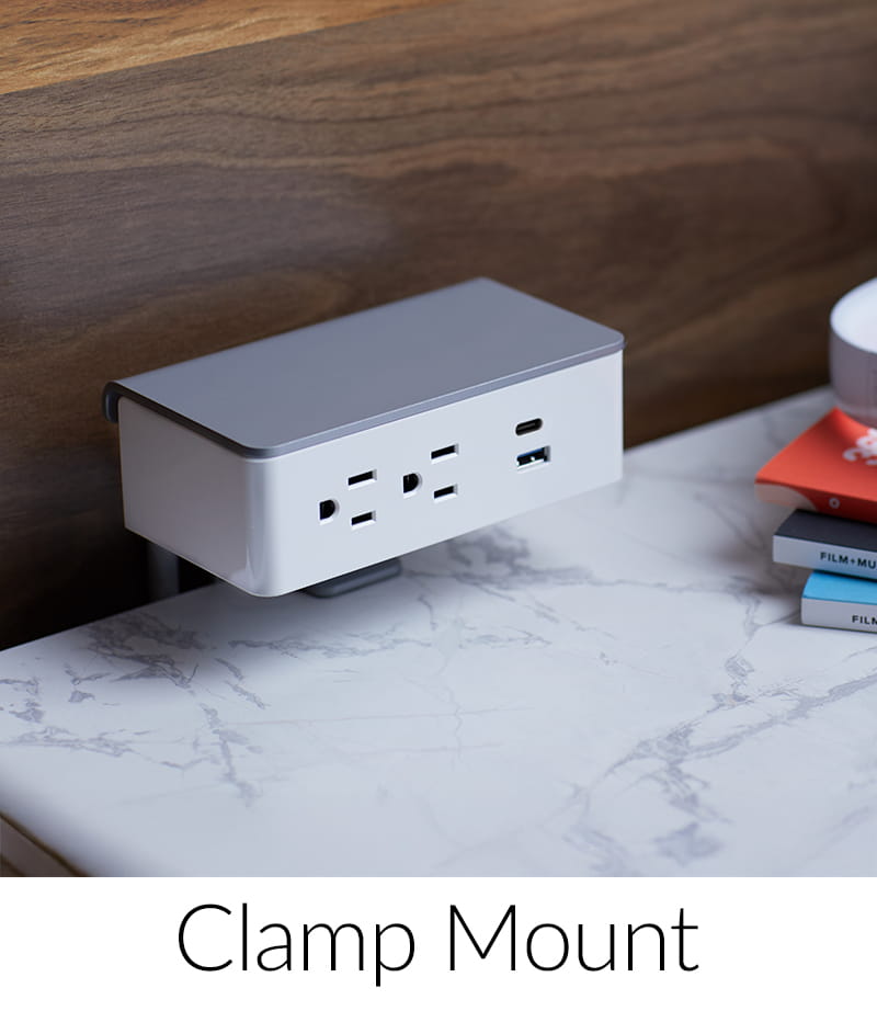 Clamp-mounted easy access power unit