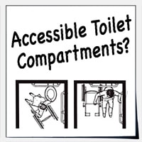 Accessible toilet stalls