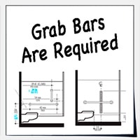 Grab bars required