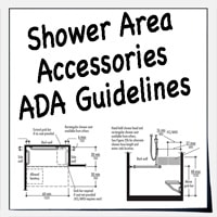 ADA accessories for shower and bathtubs