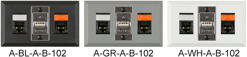 RJ11 Cat 3 Phone, RJ45 Cat 6 Data, and USB with 72