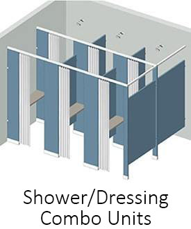 Shower Dressing Combo Stalls